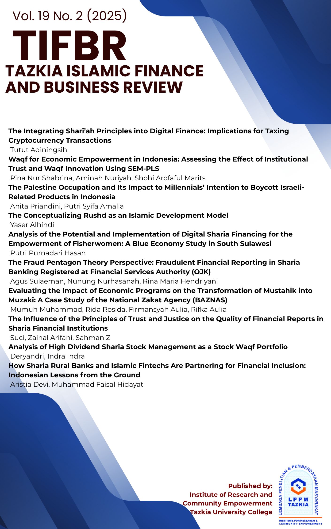 					View Vol. 19 No. 2 (2025): TIFBR
				